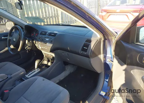2005 Honda Civic Lx из США, поврежденный, VIN 2HGES16645H611848